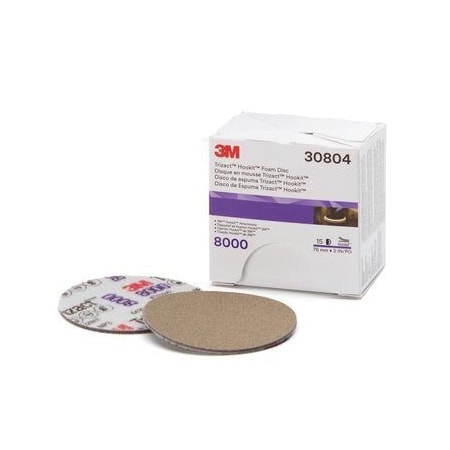 3M Hookit Foam Disc, 30804, 3 in, PK/15, 15PK 7100193763